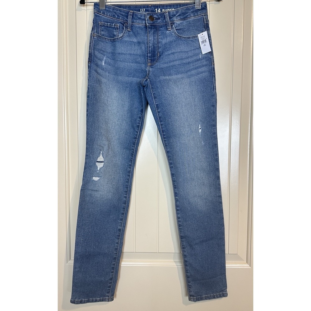 NWT GAP girl 14 slim hi rise super skinny stretch‎ Jeans